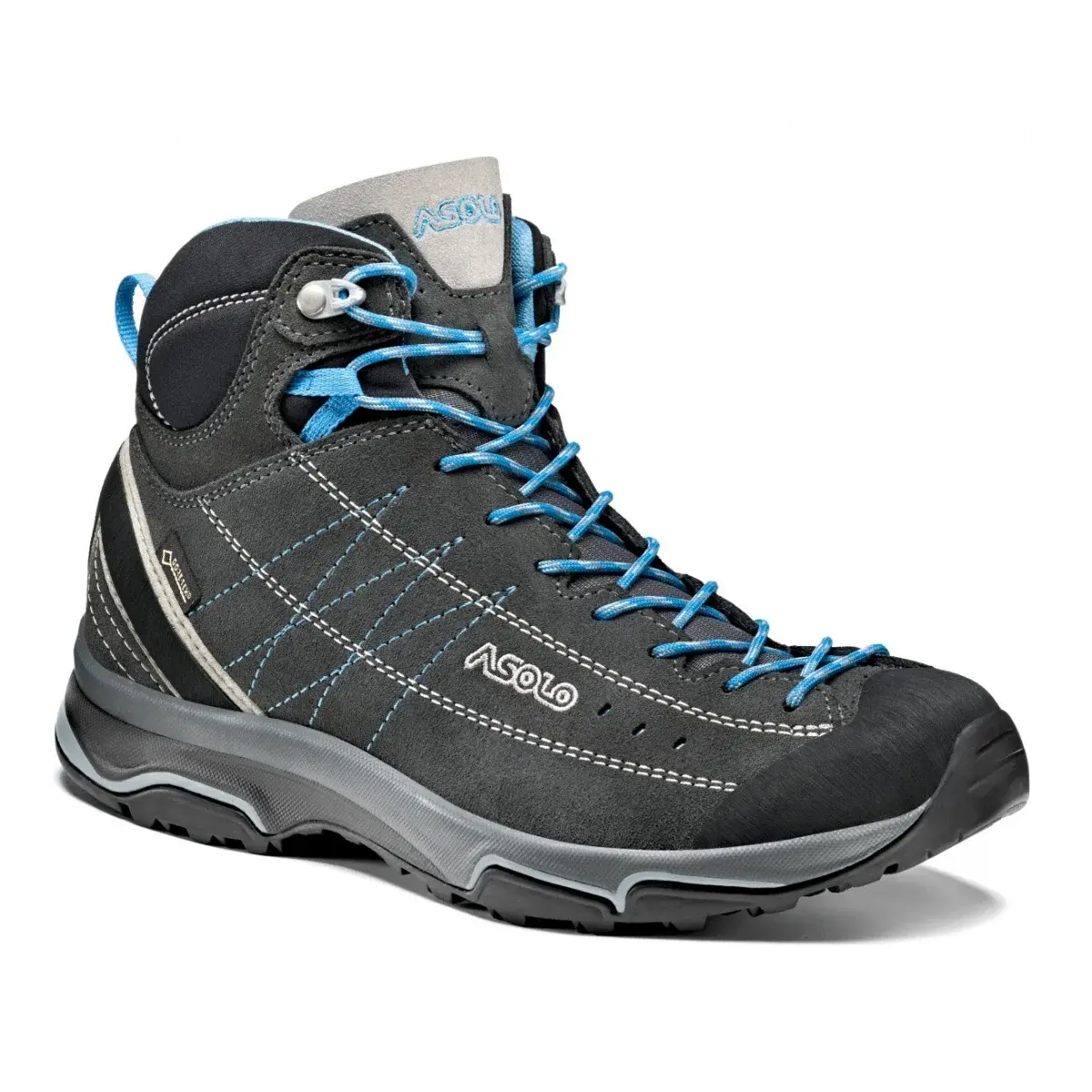 Asolo Черевики жіночі Asolo Nucleon Mid GV ML graphite/silver/cyan blue/A772