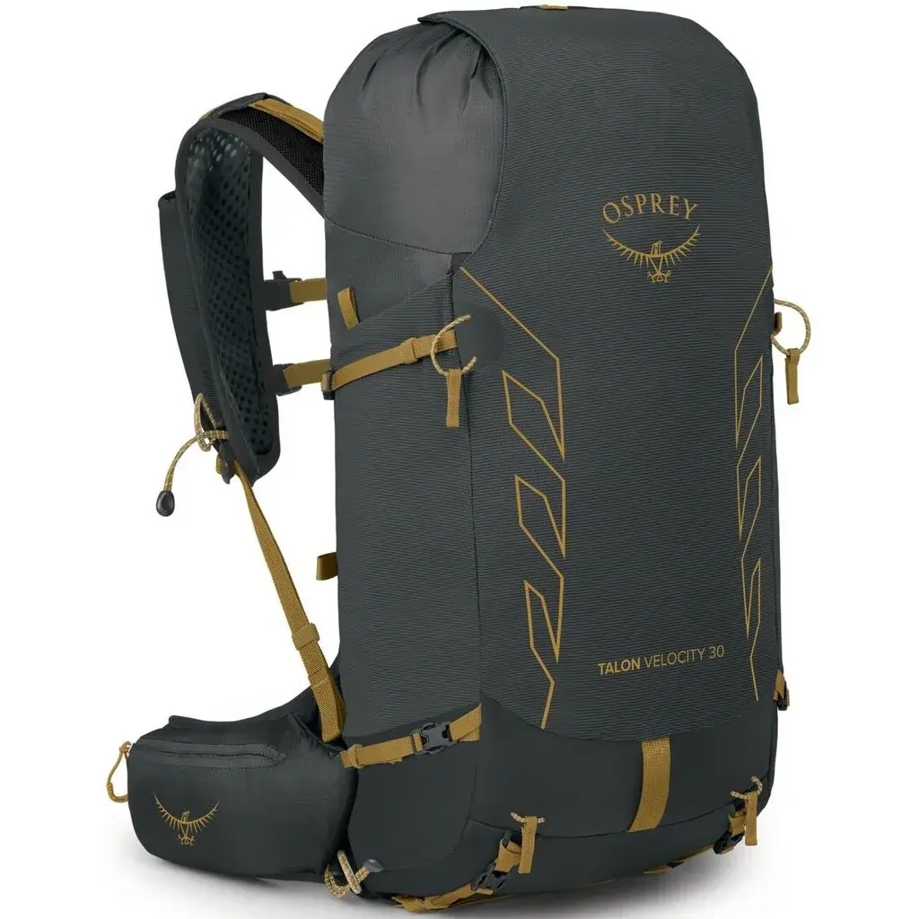 Osprey Рюкзак Osprey Talon Velocity 30 dark charcoal/tumbleweed yellw