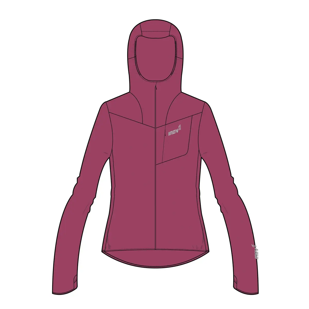Inov8 Вітрівка бігова жіноча Inov8 Windshell FZ рожевий