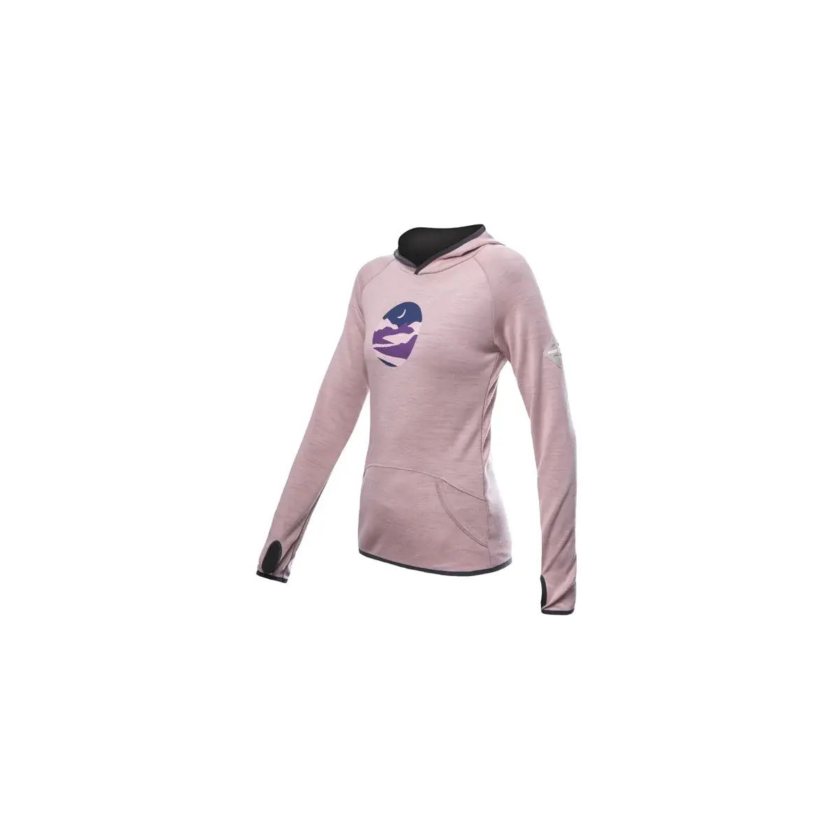 Sensor Кофта Merino жіноча Sensor Upper Triglav худі dusty pink