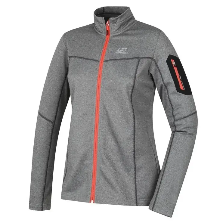 Hannah Кофта повітропроникна на блискавці жіноча Hannah Thea light gray mel (coral)