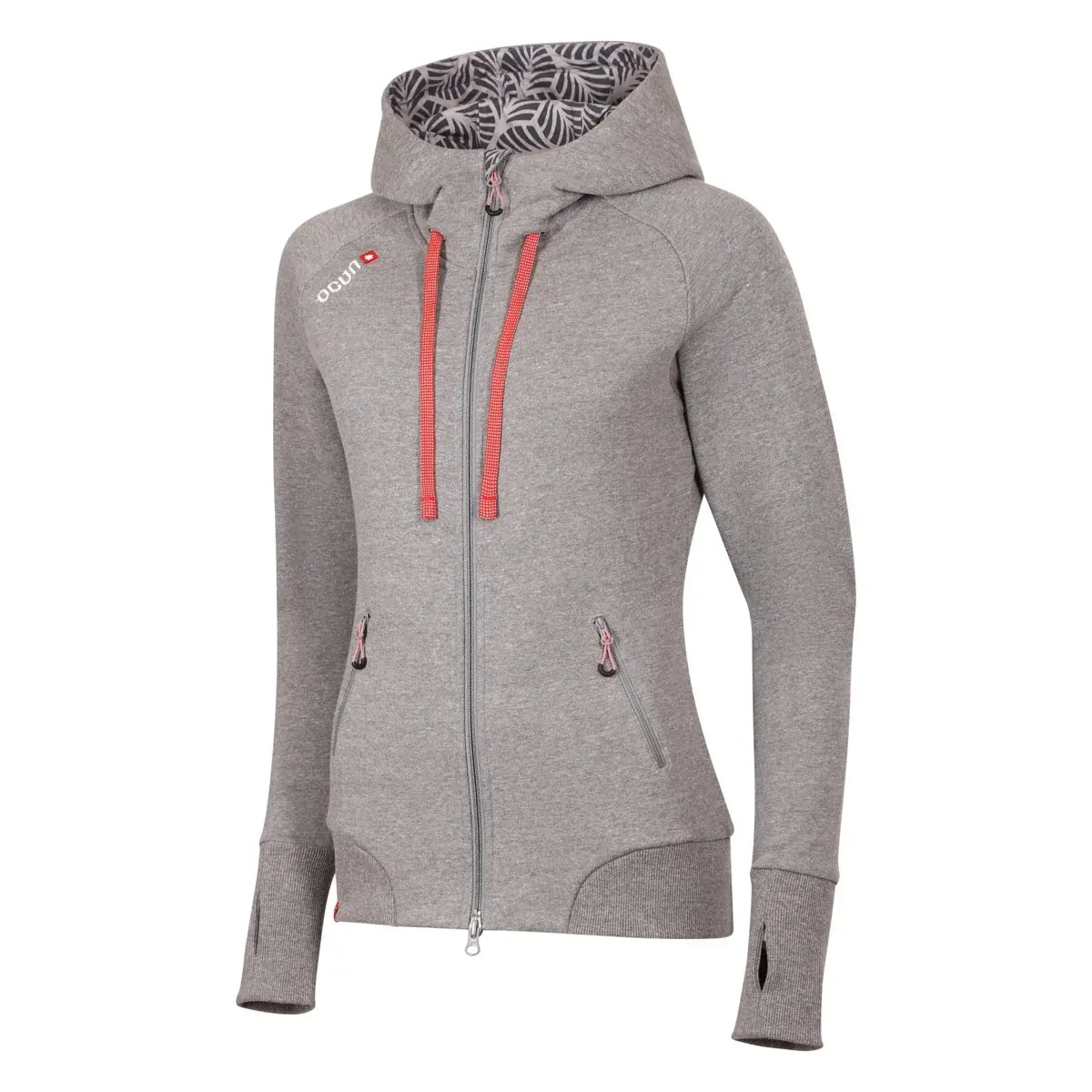 Ocún Кофта жіноча Ocún Hoodie Zipper Women grey paloma / silver scone