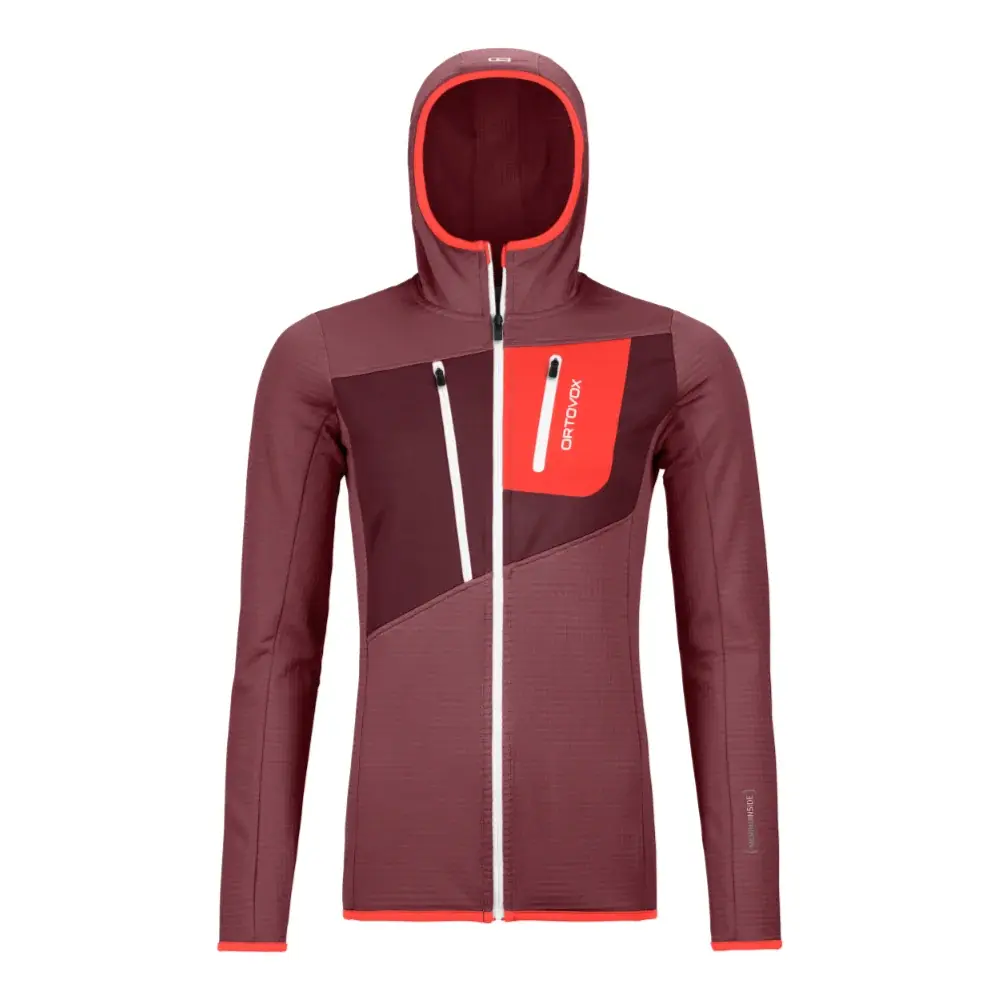 Ortovox Кофта жіноча Ortovox Fleece Grid Hoody W mountain rose