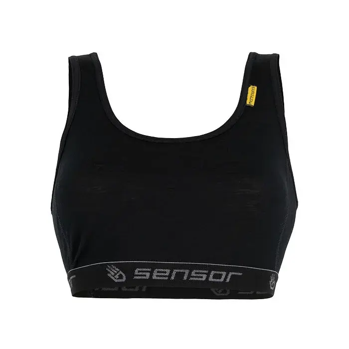 Sensor Бюстгальтер спортивний жіночий Sensor Merino Active чорний