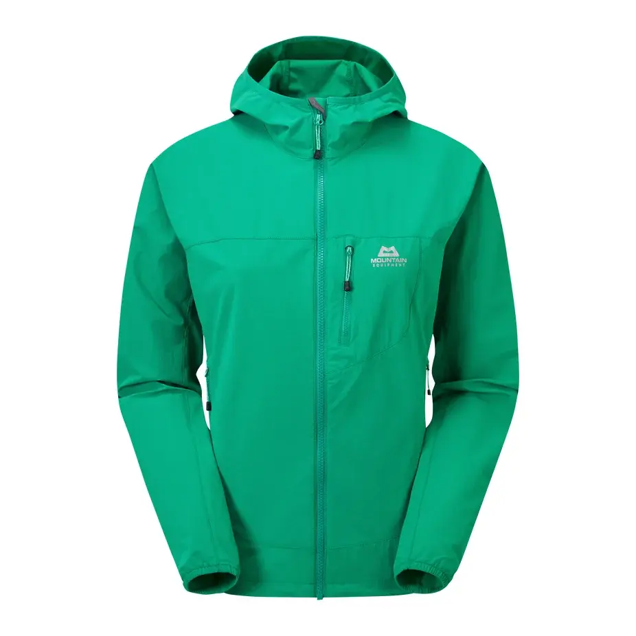 Mountain Equipment Куртка софтшелова повітропроникна жіноча Mountain Equipment Echo Hooded Jacket Deep green