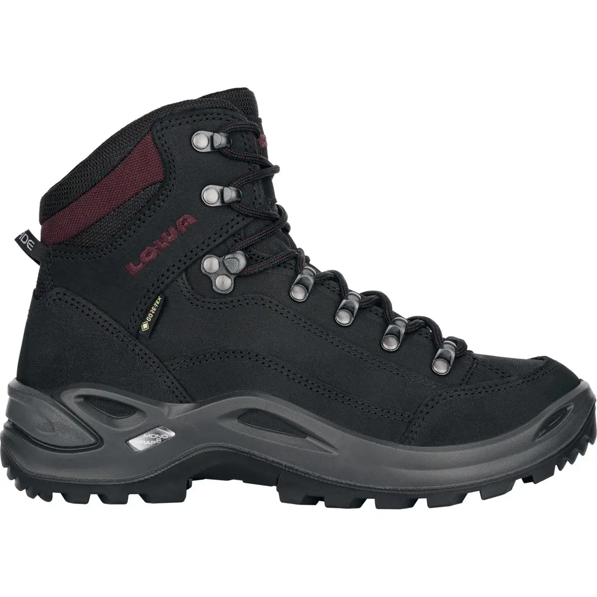 Lowa Жіноче взуття Lowa Renegade GTX Mid Black / Burgundy