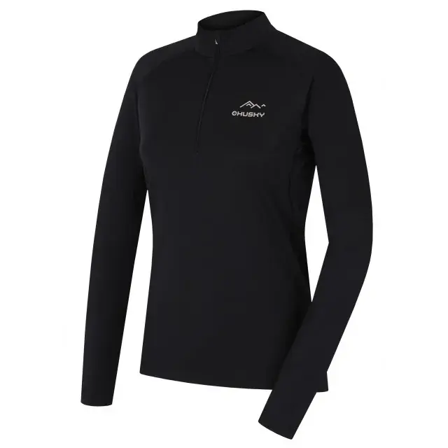 Husky Термофутболка жіноча Husky TROMI ZIP L black, розмір
