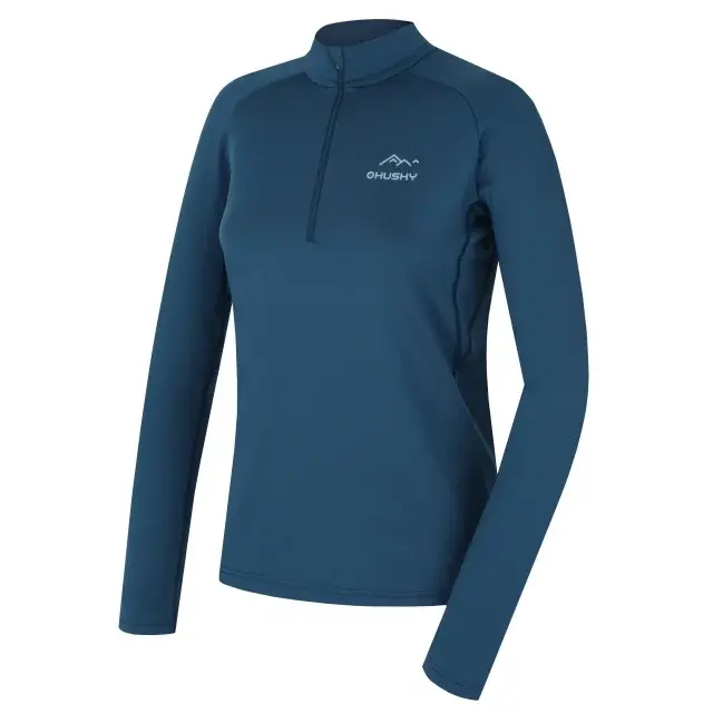 Husky Термофутболка жіноча Husky TROMI ZIP L blue, розмір