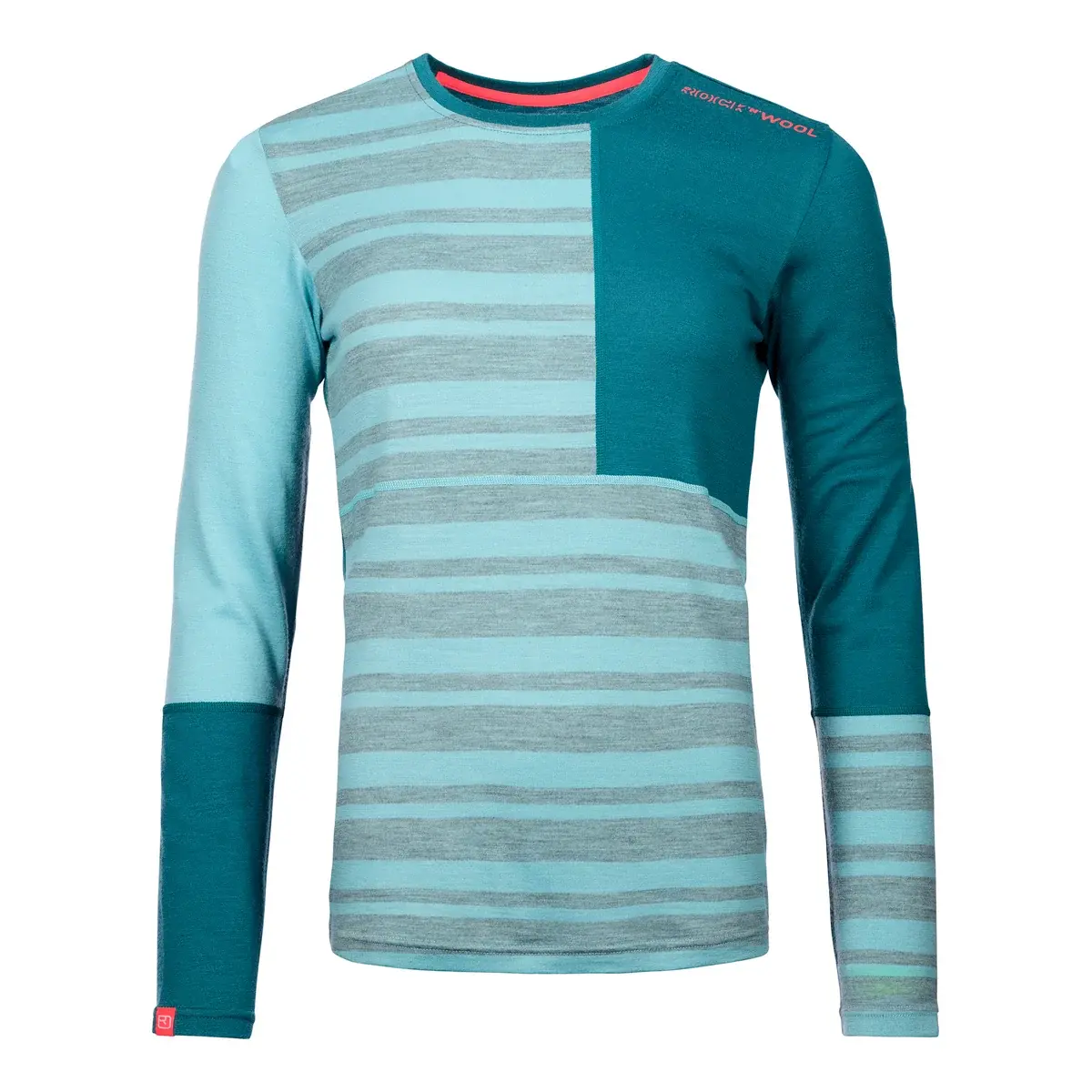 Ortovox Термофутболка жіноча Ortovox 185 Rock'n'Wool Long Ice waterfall