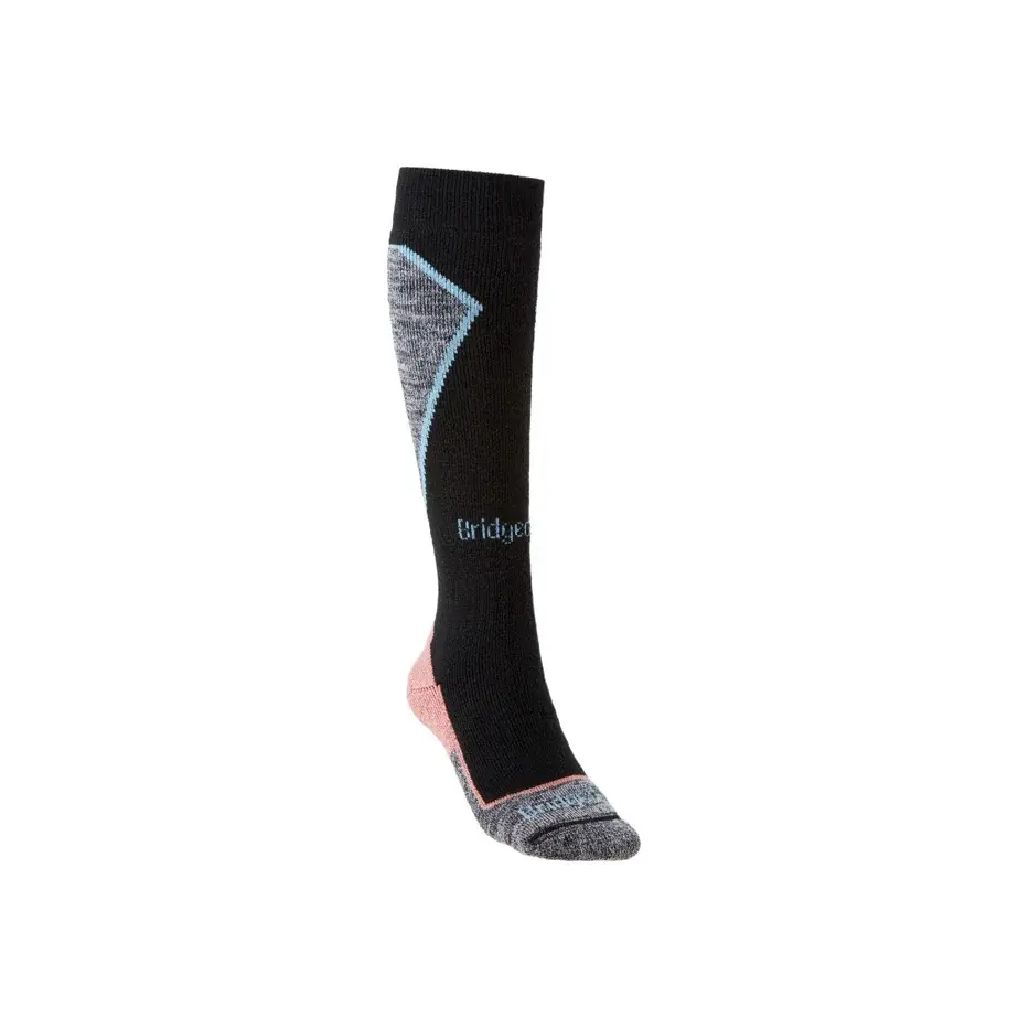 Bridgedale Гольфи лижні жіночі Bridgedale Ski Midweight+ Women´s black/coral