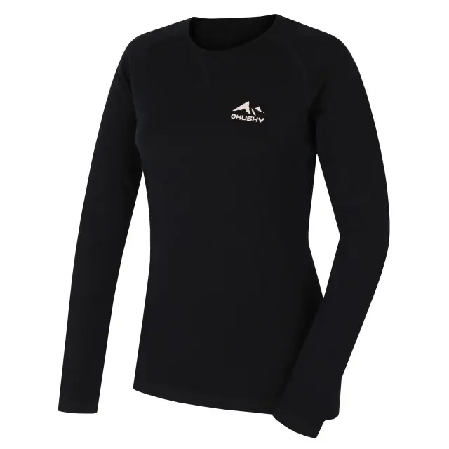 Husky Футболка Merino жіноча Husky MEROW L black, розмір