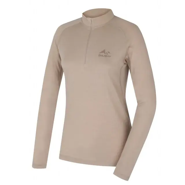 Husky Футболка Merino жіноча Husky MEROW ZIP L beige, розмір