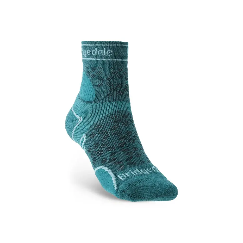 Bridgedale Шкарпетки бігові жіночі Bridgedale Trail Run LW T2 MS 3/4 Crew teal