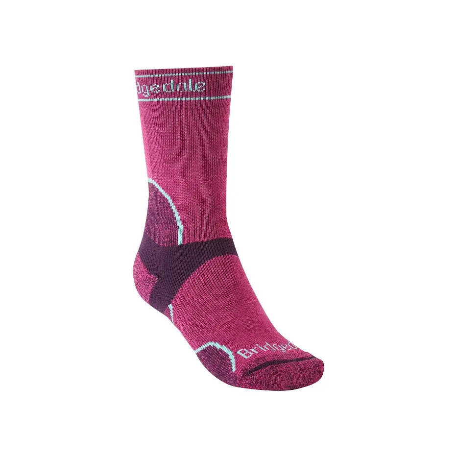 Bridgedale Шкарпетки бігові жіночі Bridgedale Trail Run MW T2 MS Crew Women's berry