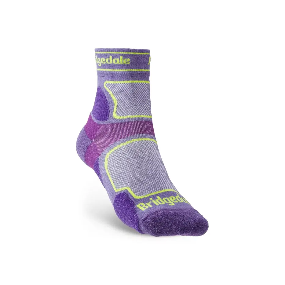 Bridgedale Шкарпетки бігові жіночі Bridgedale Trail Run UL T2 CS 3/4 Crew purple