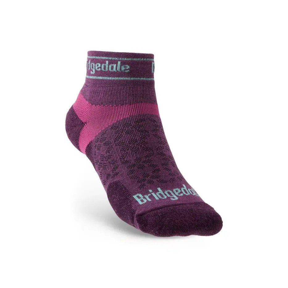 Bridgedale Шкарпетки бігові жіночі Bridgedale Trail Run UL T2 MS Low damson