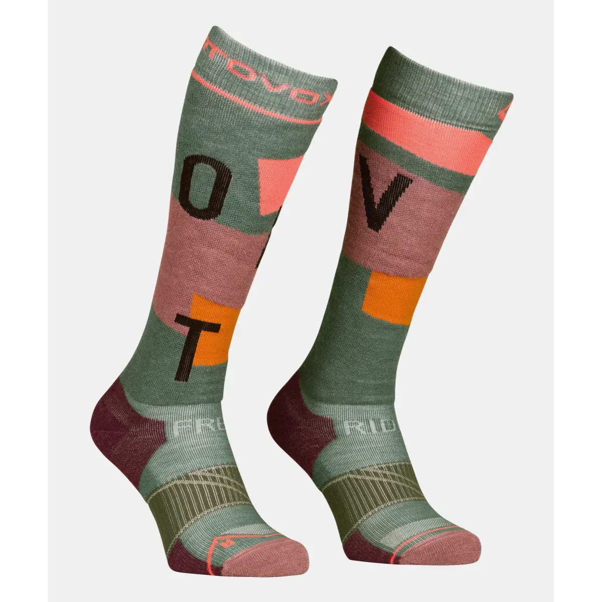 Ortovox Шкарпетки лижні жіночі Ortovox Free Ride Long Socks Cozy wild herbs