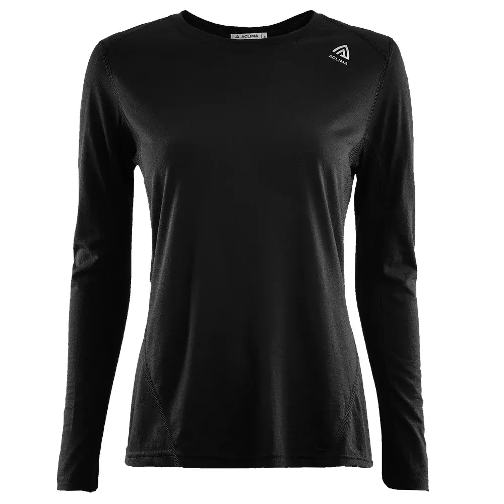 Aclima Термофутболка жіноча Aclima LightWool Sports Shirt jet black