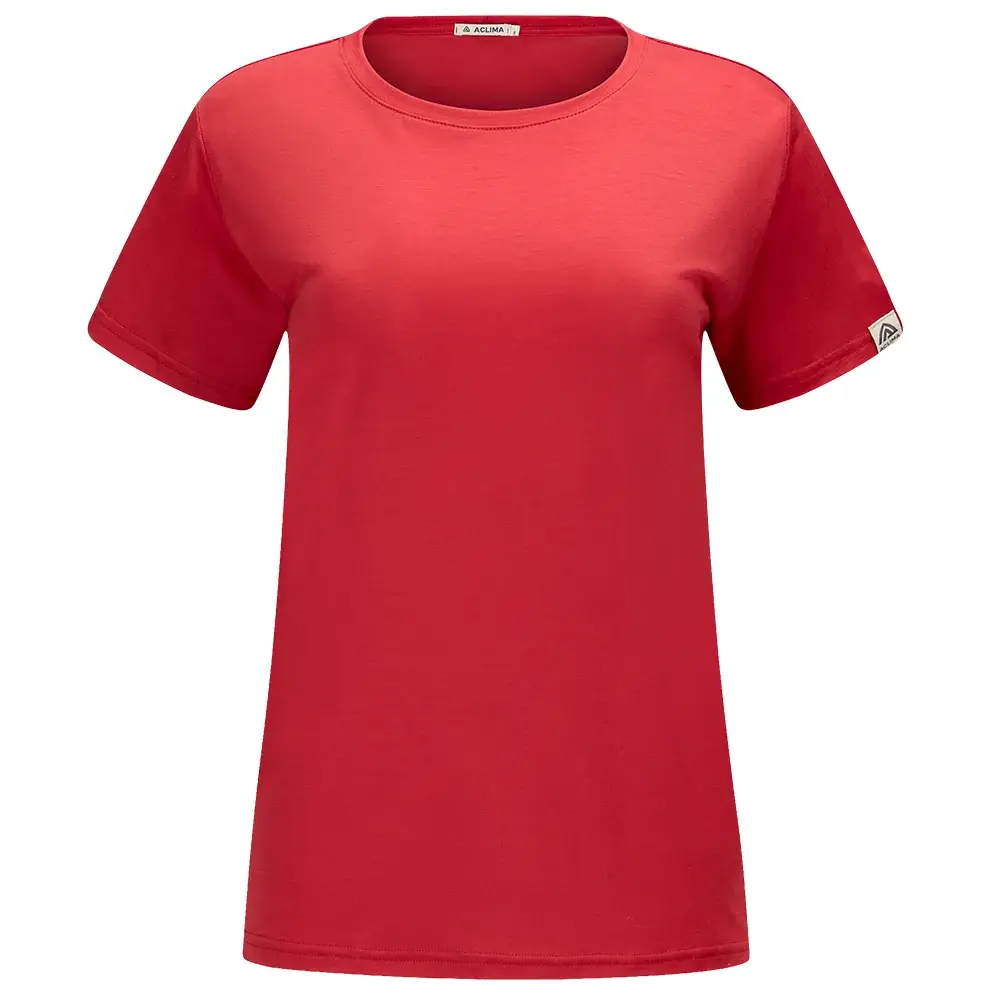 Aclima Футболка жіноча Aclima LightWool Classic barbados cherry