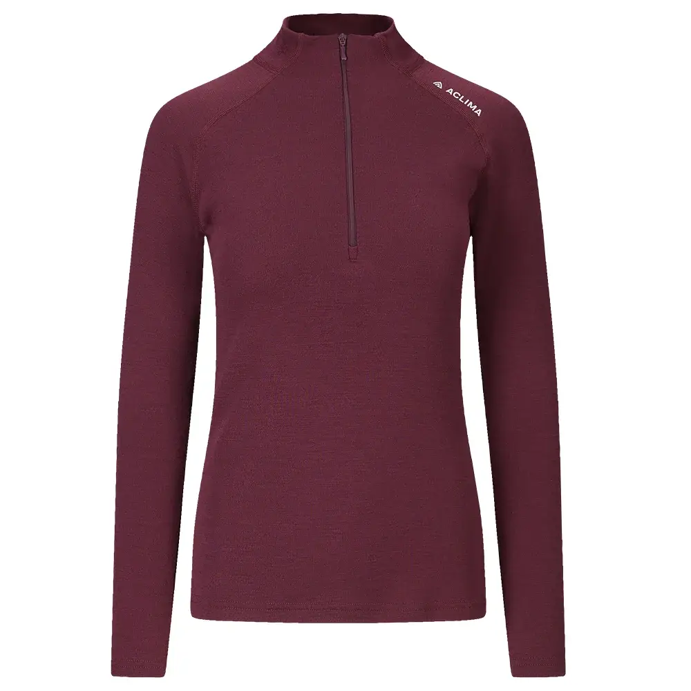 Aclima Футболка жіноча Aclima WarmWool Mock Neck Shirt fig