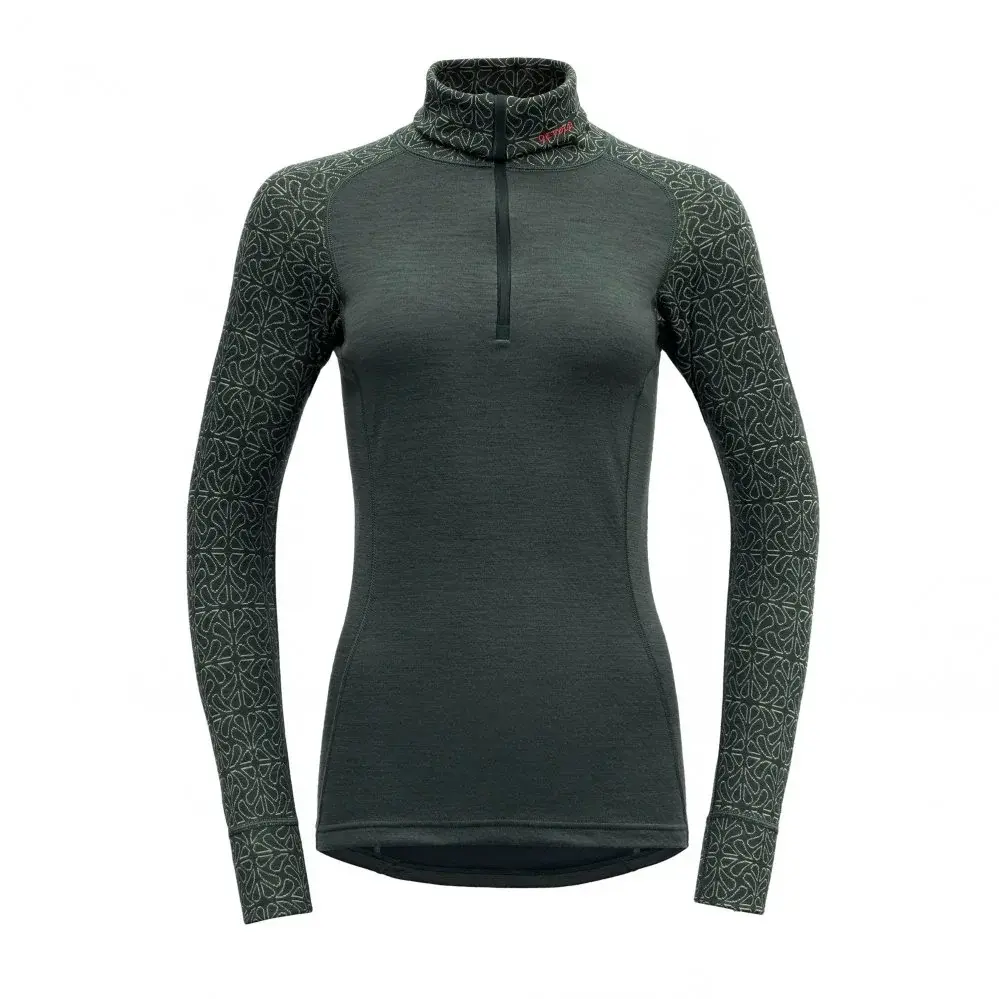 Devold Футболка туристична жіноча Devold Duo Active Merino 210 C.Neck Woman Woods