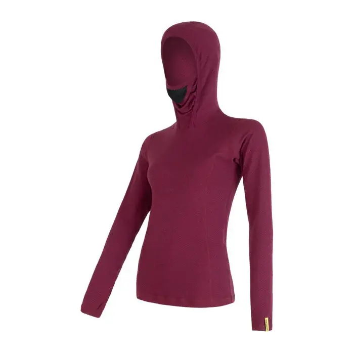 Sensor Термолонгслів з капюшоном жіночий Sensor Merino DF lilla