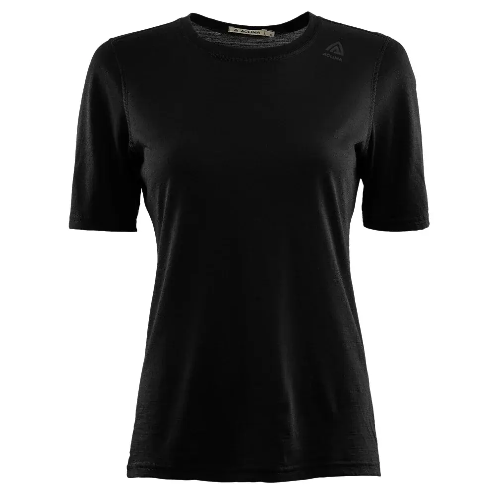 Aclima Футболка жіноча Aclima LightWool Undershirt Tee jet black