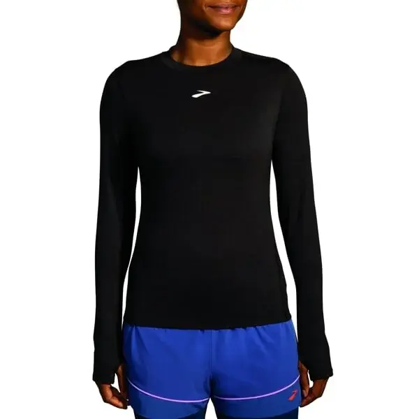 Brooks Футболка жіноча Brooks High Point Long Sleeve чорний