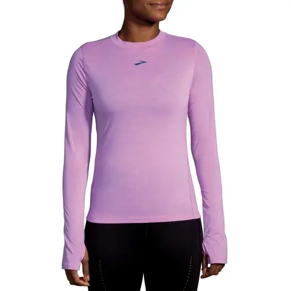 Brooks Футболка жіноча Brooks High Point Long Sleeve фіолетовий
