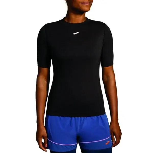 Brooks Футболка жіноча Brooks High Point Short Sleeve чорний
