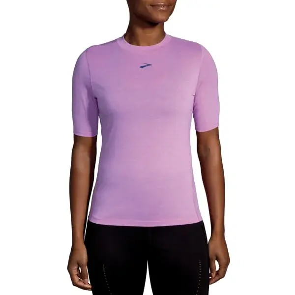 Brooks Футболка жіноча Brooks High Point Short Sleeve фіолетовий