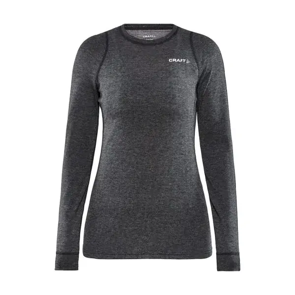 Craft Термофутболка жіноча Craft Core W Wool Merino LS чорний
