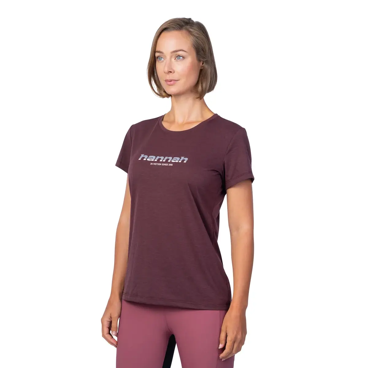Hannah Футболка жіноча Hannah Cordy red mahogany