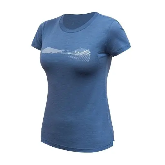 Sensor Футболка з коротким рукавом жіноча Sensor Merino Air Hills riviera blue
