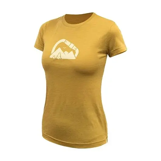 Sensor Футболка з коротким рукавом жіноча Sensor Merino Air Summit mustard