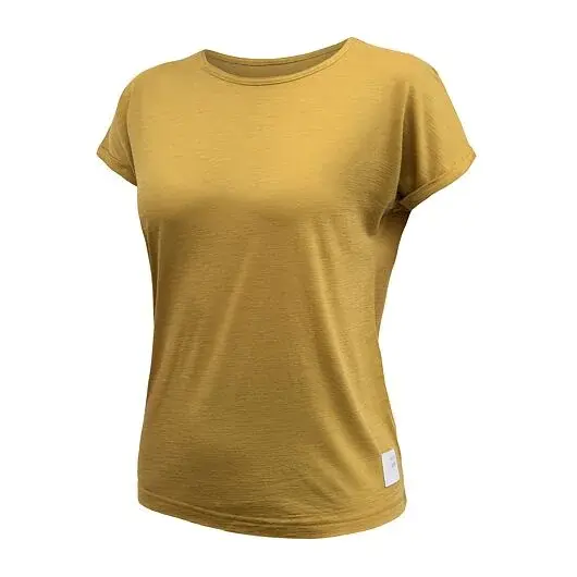 Sensor Футболка з коротким рукавом жіноча Sensor Merino Air Traveller mustard
