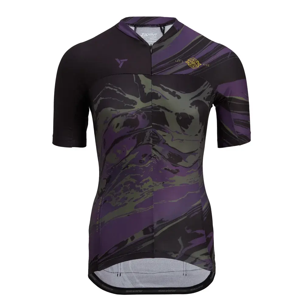 Silvini Велоджерсі жіноче Silvini Catirina Black/plum