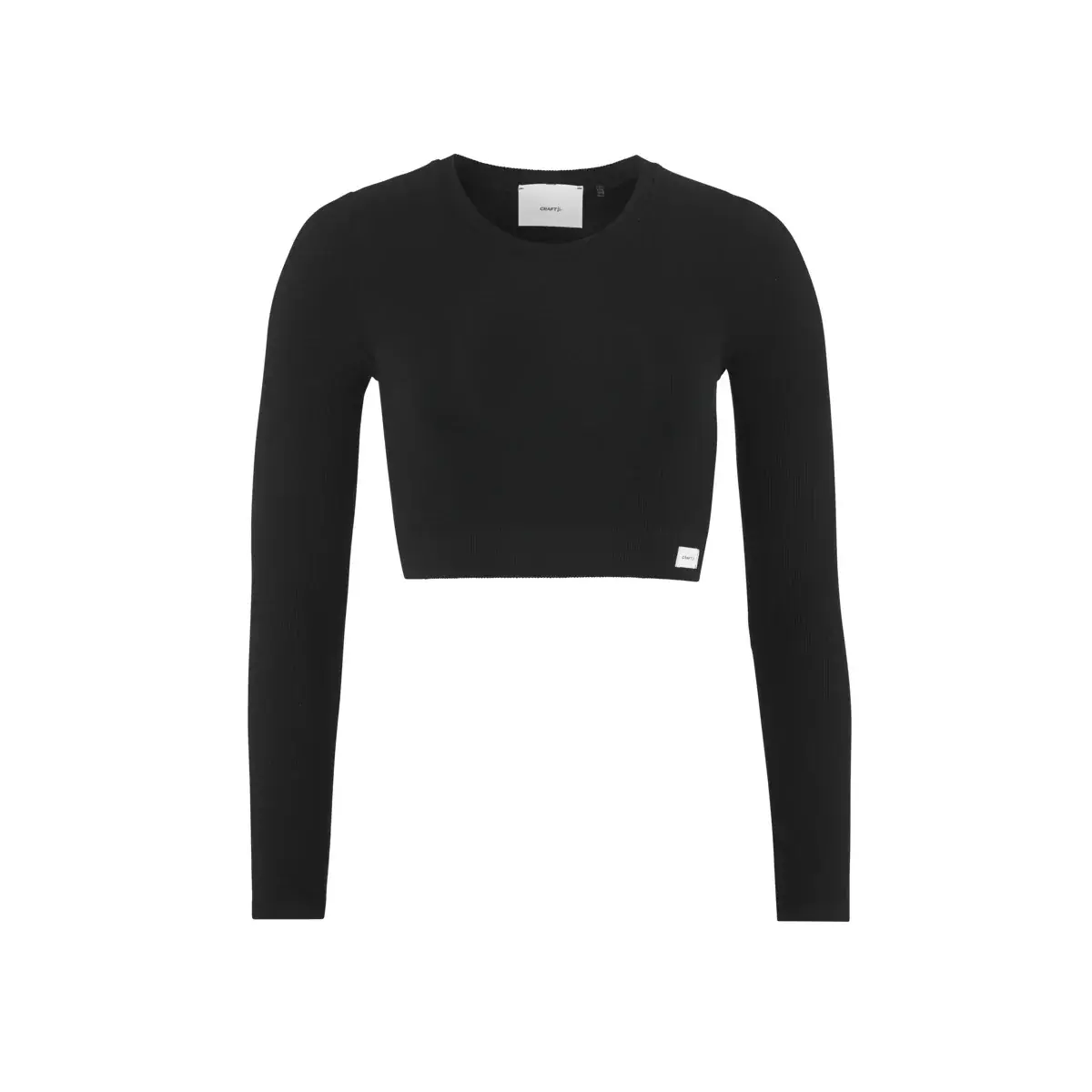 Craft Топ жіночий Craft Collective Rib Cropped LS чорний
