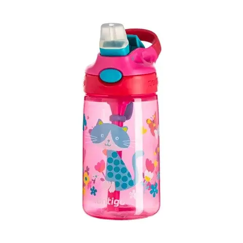Contigo Пляшка дитяча Contigo Autospout James (прибл. 420 ml) рожевий з котиком