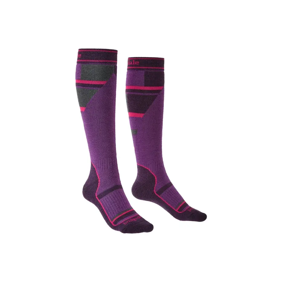 Bridgedale Шкарпетки дитячі Bridgedale Ski Mountain Junior purple/grey/070