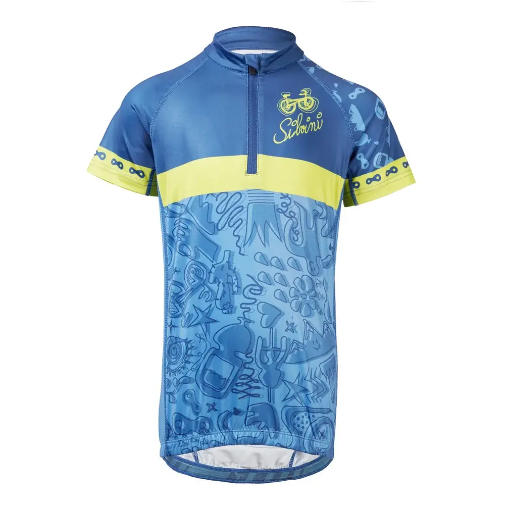 Silvini Велоджерсі дитяче Silvini Scrivia CD1434 blue-lime
