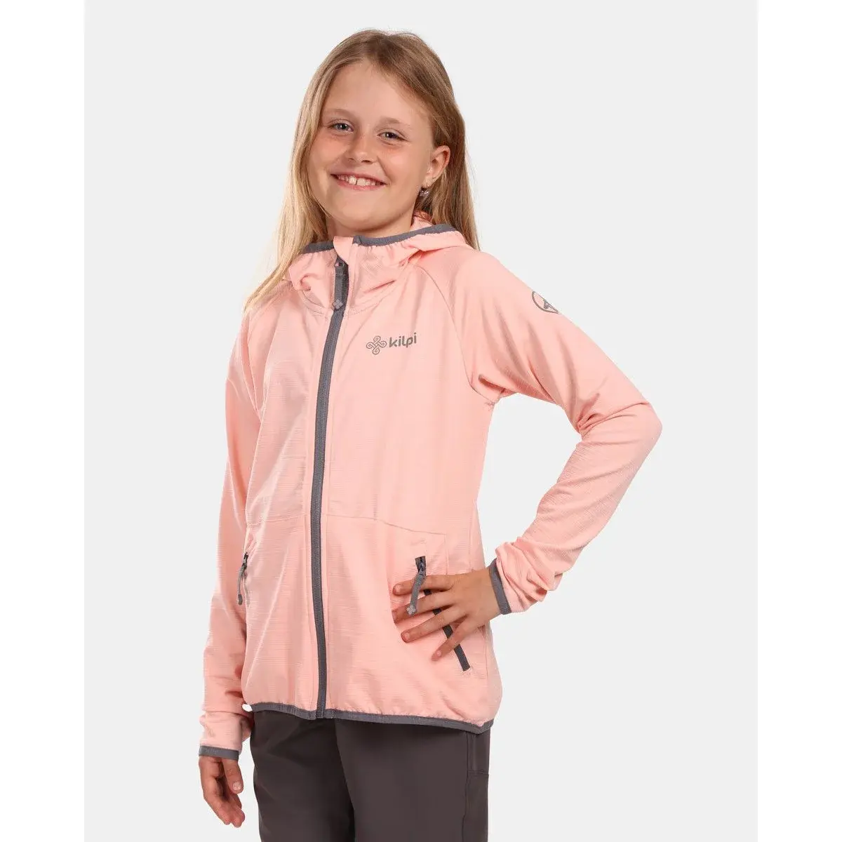 Kilpi Кофта спортивна для дівчаток Kilpi Memphis-JG coral