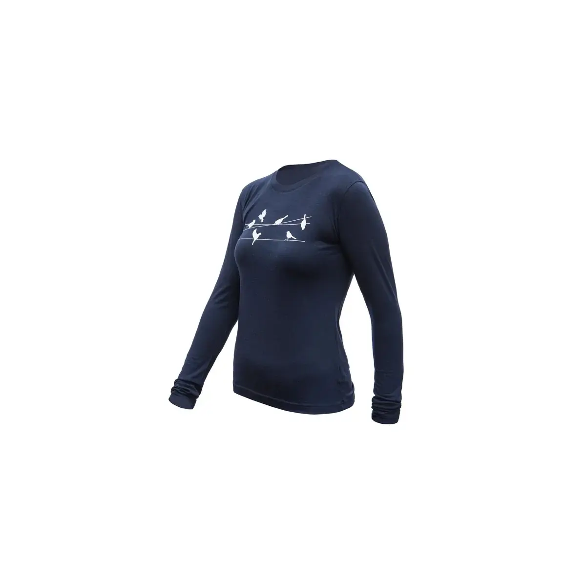 Sensor Термофутболка Sensor Merino Active Songbirds deep blue