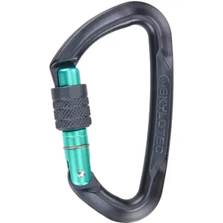 Skylotec Карабін Skylotec Lime SG (screw gate) Anthracite/Aquamarine Onesize