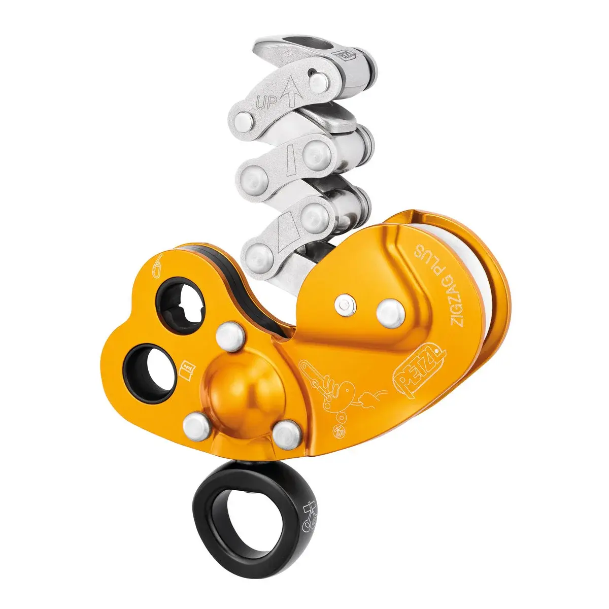 Petzl Блок-ролик Petzl ZigZag Plus помаранчевий