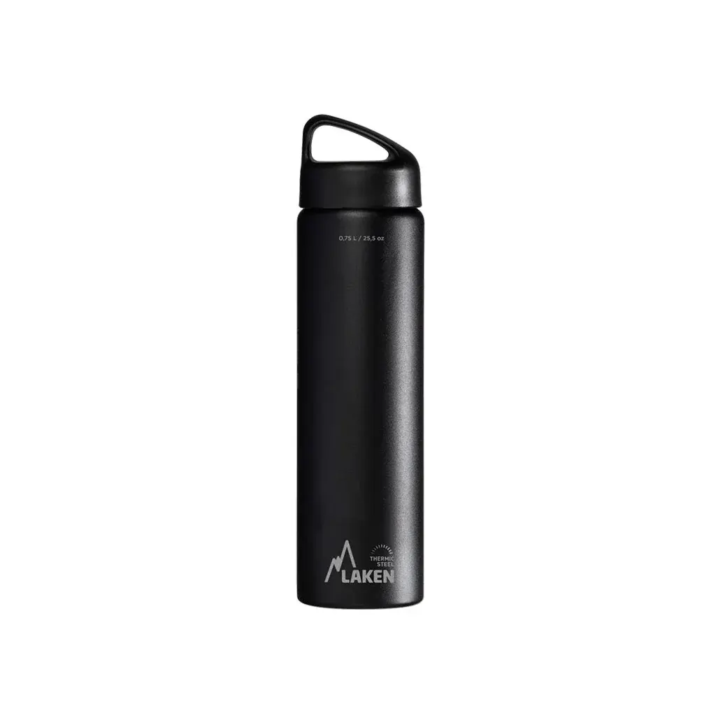 LAKEN Термопляшка LAKEN сталь Classic 750 ml чорний