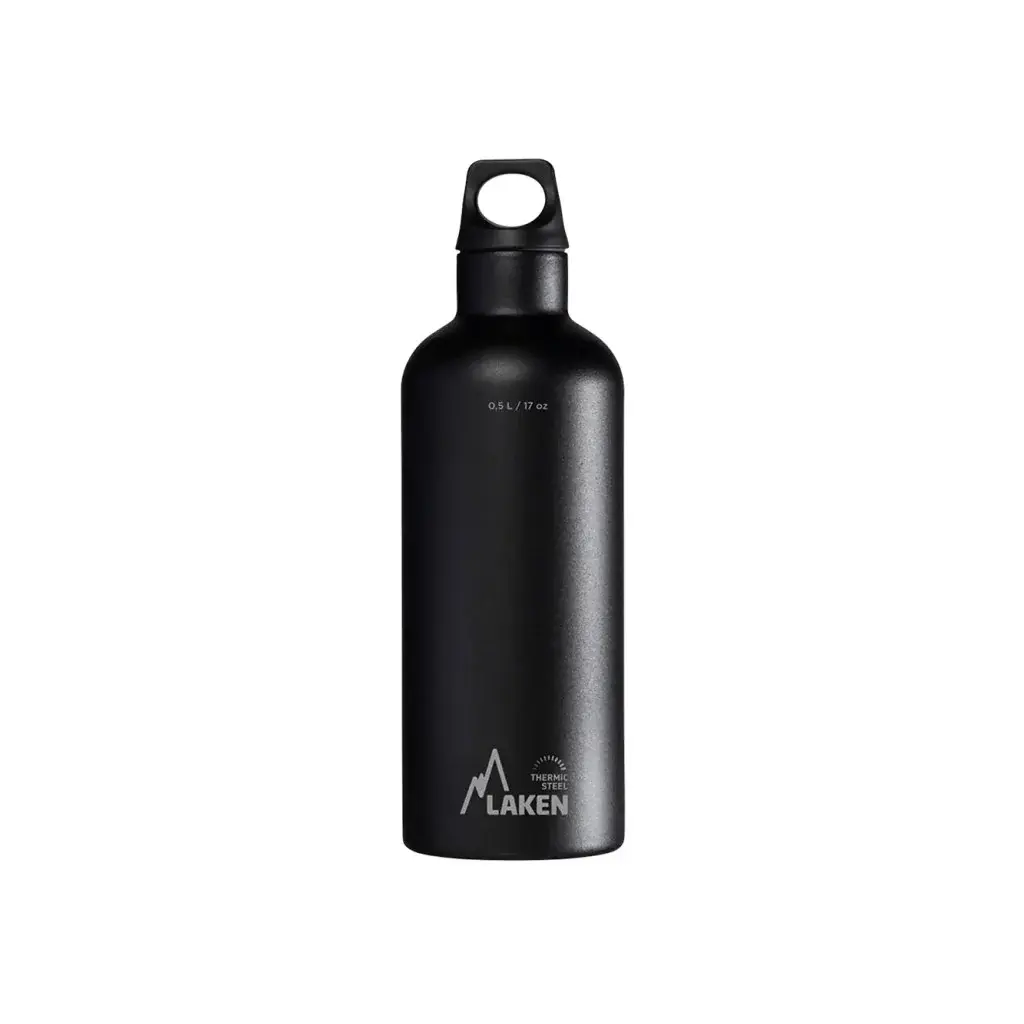LAKEN Термопляшка LAKEN сталь Futura 500 ml чорний