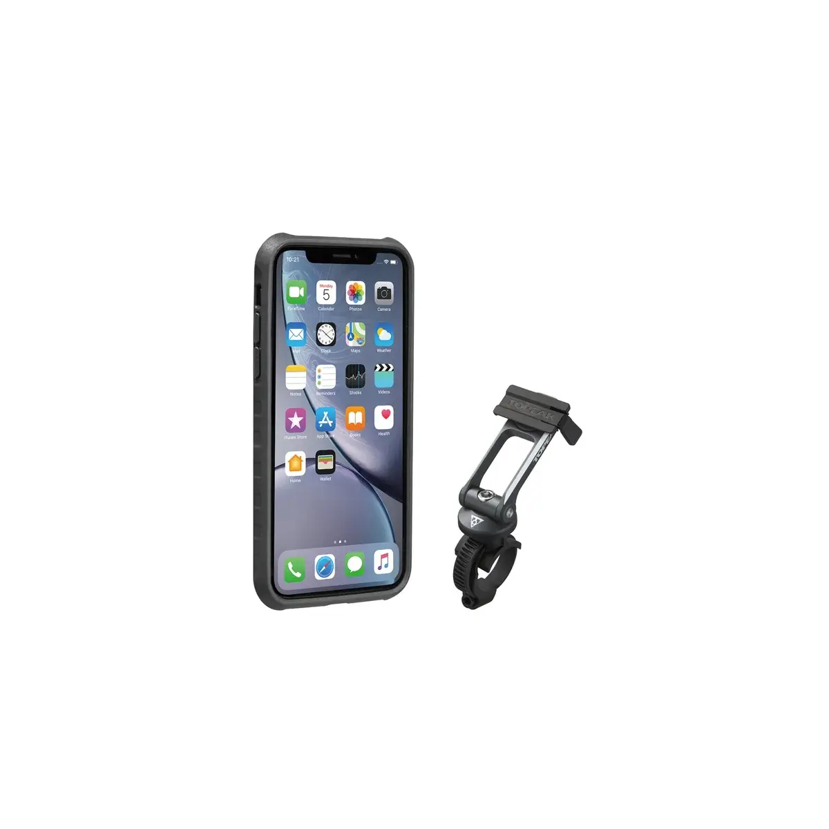 TOPEAK Чохол для телефону TOPEAK RideCase для iPhone XR чорний/сірий