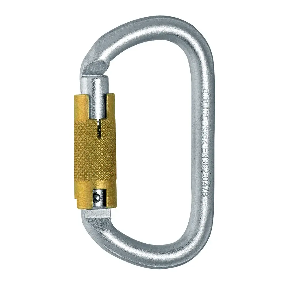 Singing Rock Карабін овальний Singing Rock сталь TRIPLE LOCK