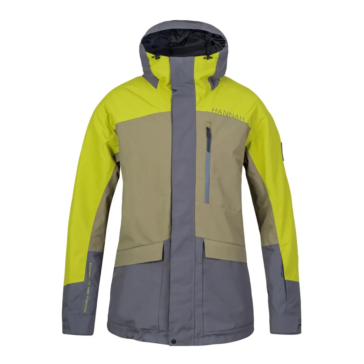 Куртка лижна чоловіча Hannah Garow FD Burnt olive/citronelle